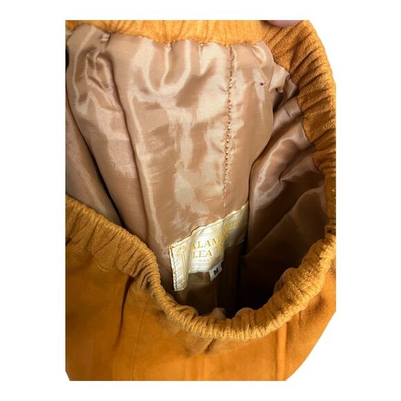 Vintage Salamander Suede Leather Outfit Jacket Pants set 80s 90s M Retro - Picture 8 of 11